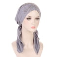 thumbnail image 2 of WEIYLL Baseball Cap Women Hijab Stretch Multicolor Solid Color Muslim Base With Diamond Thin Visors Hat, 2 of 4