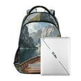 thumbnail image 7 of FORMRS Unisex Backpack Elementary School Travel Bookbag with Reflective Stripes, Wooden Boat, 7 of 7