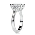 thumbnail image 3 of Aura Jewel 2.3 Ct Emerald Cut Diamond Engagement Ring - Women's Lab-Created Simulated Diamond in 14K White Gold Plated - Perfect for Proposals, Weddings, Anniversaries, and Birthday Gifts, 3 of 3