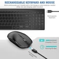 thumbnail image 2 of Combo de teclado y ratón inalámbricos JOYACCESS recargable, 2 of 7