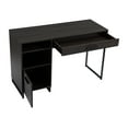 Mainstays Wood & Metal Writing Desk with 1 Drawer and 1 Door for Teens