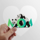 thumbnail image 1 of Cría de panda Calcomanías cardíacas,calcomanías para equipaje, 1 of 3