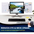 thumbnail image 4 of NoteTower Monitor Mount Black - Document Holder & Sticky Notes Organizer - Holds Copy Paper, Photos, Notes & Business, 4 of 5
