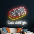 thumbnail image 5 of Handmadetneonsign Eclair About You Neon Sign, Eclair Bakery Wall Art Decor, Bakery Wall Decor, 5 of 5