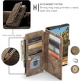 thumbnail image 3 of Para Samsung Galaxy S22 Ultra 5G Funda tipo billetera con Tarjetero Soporte de Pie Bolsillo Magnético con Cremallera Correa de Cordón, Funda Tipo Billetera de Cuero con Tapa, 3 of 6