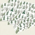 thumbnail image 3 of LERPBKM Paper Placemats Disposable 50 pack Winter Pine Trees Placemats 16x 11 inch Christmas Place Mats for Home Kitchen Dining Table Decoration Party Supplies, 3 of 7