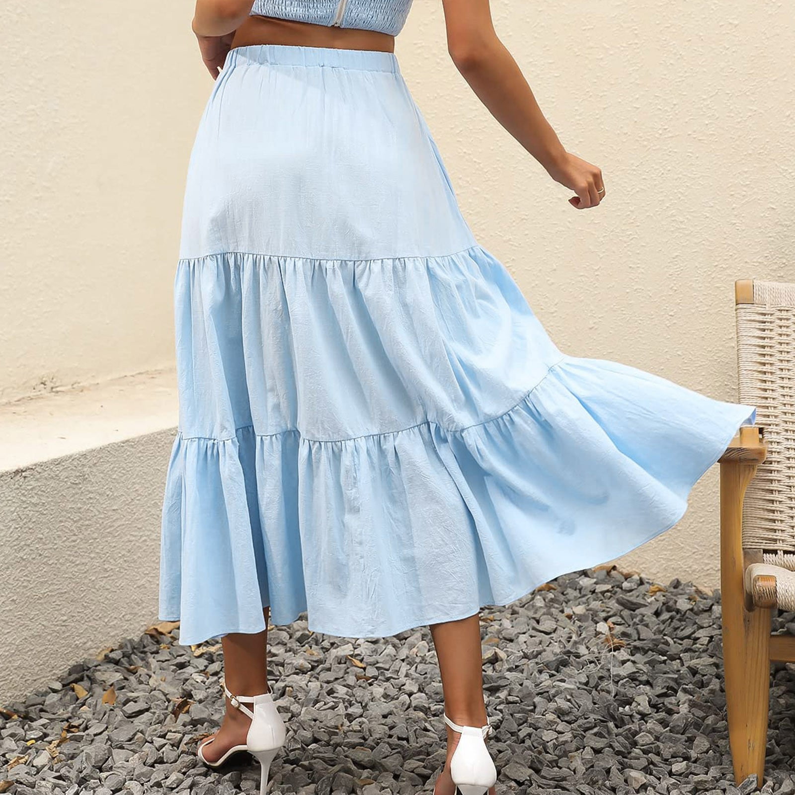 Vedolay Skorts Skirts For Women Women Boho Gypsy Long Maxi