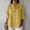 Yellow, variant on YHAJDS Women's T-Shirts Solid Color V Neck 3/4 Sleeve Relaxed Fit Casual Everyday Top