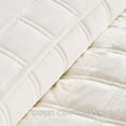 thumbnail image 2 of 3 Pieces Luxurious Velvet Quilt King Size, Ultra Soft Bedspread Coverlet Set, Double Box Stitch Lightweight Velvet Comforter for All Season with 2 Shams, Cream White, 108"x96", 2 of 18