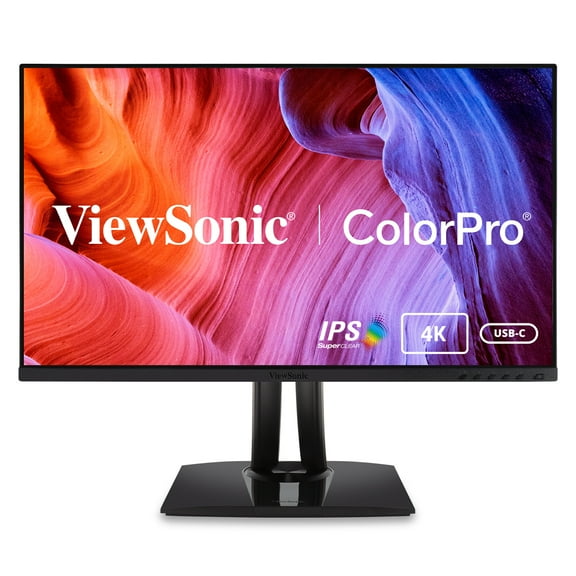 ViewSonic VP275-4K 27" IPS 4K UHD Monitor Designed for Surface with advanced ergonomics