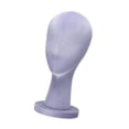 thumbnail image 2 of Cabeza de maniquí, modelo de soporte para peluca, mesa, multiusos, base estable, cabeza de maniquí Púrpura, 2 of 9