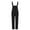 Black-B, variant on Penkiiy Men's Denim Bib Overalls Fashion Ripped Jeans Slim Jumpsuit with Pockets M Black