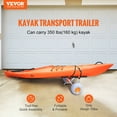 thumbnail image 2 of VEVOR Heavy Duty Kayak Cart, Foldable Canoe Trolley Cart with 12'' Tires, Adjustable Width 6.69"-17.32",350 Lb Weight Capacity Kayak Trolley for Kayaks Canoes Paddleboards Float Mats Jon Boats, 2 of 9
