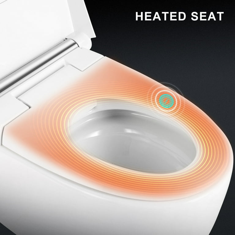 COSVALVE Smart Toilet: One Piece, Tankless, Foot Sensor Flush
