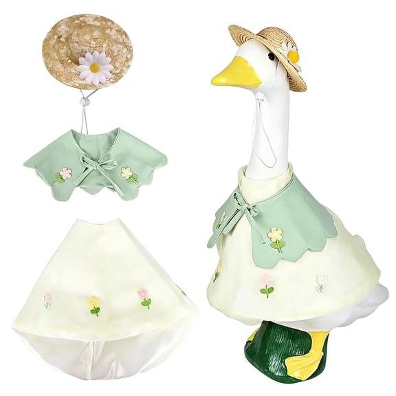 Pandiboks porch goose outfit 23in porch goose clothes Multicolor Fade-resistant Yard Outdoors cloth decoration Gifts for others