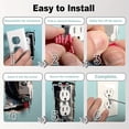 thumbnail image 4 of PEACNNG 12/24/48pcs  Outlet Plug Spacer Kit for Electrical Boxes  Switches  and Receptacles  Tile Backsplash Shims Extender, 4 of 6