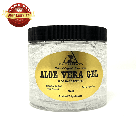 Aloe vera gel organic cold pressed natural moisturizer 16 oz