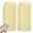 H15# Ivory 2pack Real wax, variant on Battery Operated Flameless LED Candles: with Embedded String Lights, 3 Pack Flickering Electric Candle with 10-Key Remote Control for Seasonal Festival Celebration Real Wax(Batteries not Included)