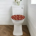 thumbnail image 2 of ZUXONGSY Thanksgiving Cat Toilet Lid Covers Washroom Toilet Bowl Dust Cover Toilet Protector Cover Full Coverage Design Maple Leaf Pumpkin Toilet Seat Lid Cover Oval Thanksgiving Decor, 2 of 6