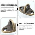 thumbnail image 3 of NIYANGLE 2Pcs Hardware Home Accessories Brass Rectangular Hook for Indoor Use, 3 of 8