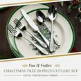 thumbnail image 3 of Spode Christmas Tree 18/10 Stainless Steel 20pc. Flatware Set (Service for Four), 3 of 8