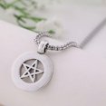 thumbnail image 4 of RSAMD Pentagram Religious Paganism Pendant Necklace Stainless Steel Chain Jewelry, 4 of 6
