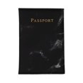 thumbnail image 1 of Porta pasaportes de viaje, organizador de documentos, cartera de viaje con bloqueo RFID para tarjetas Negro, 1 of 8