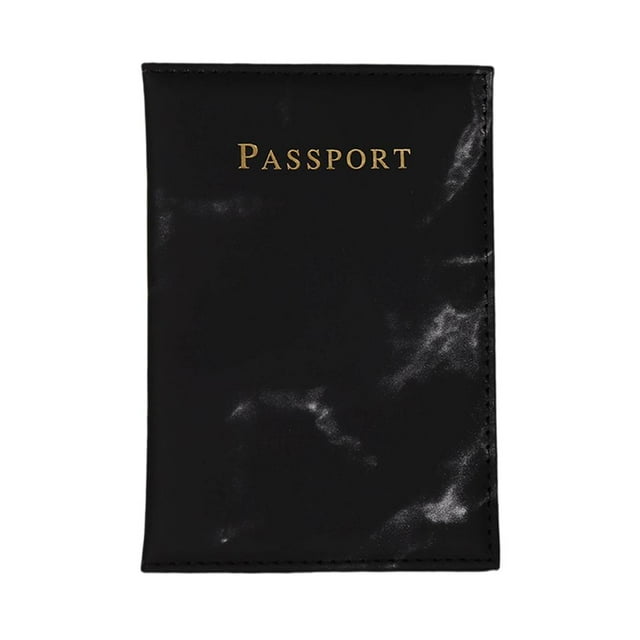 Porta pasaportes de viaje, organizador de documentos, cartera de viaje con bloqueo RFID para tarjetas Negro
