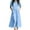 Sky Blue#, variant on Purcolt Oversized Cotton Linen Shirt Dress for Women, Dressy Casual Short Sleeve Buttons Down Dress Loose Fit Flowy Maxi Long Dress