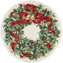 SAFAVIEH Vintage Posters Posters Floral Area Rug, Ivory/Green, 6' x 6' Round