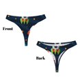 thumbnail image 3 of Balery Spaceships and Stars Tangas de Algodón para Mujer con Estampado – Ropa Interior Sexy, Transpirable, G-string-X-Small, 3 of 6