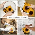 thumbnail image 6 of Yjiankangz Kitchen Towels Sumflowers Pattern Towels Dish Towels Set of 2,Sunflower Hand Towels 16x24 Inch Drying Dishcloth,Farmhouse Home Seasonal Spring Decoration, 6 of 7
