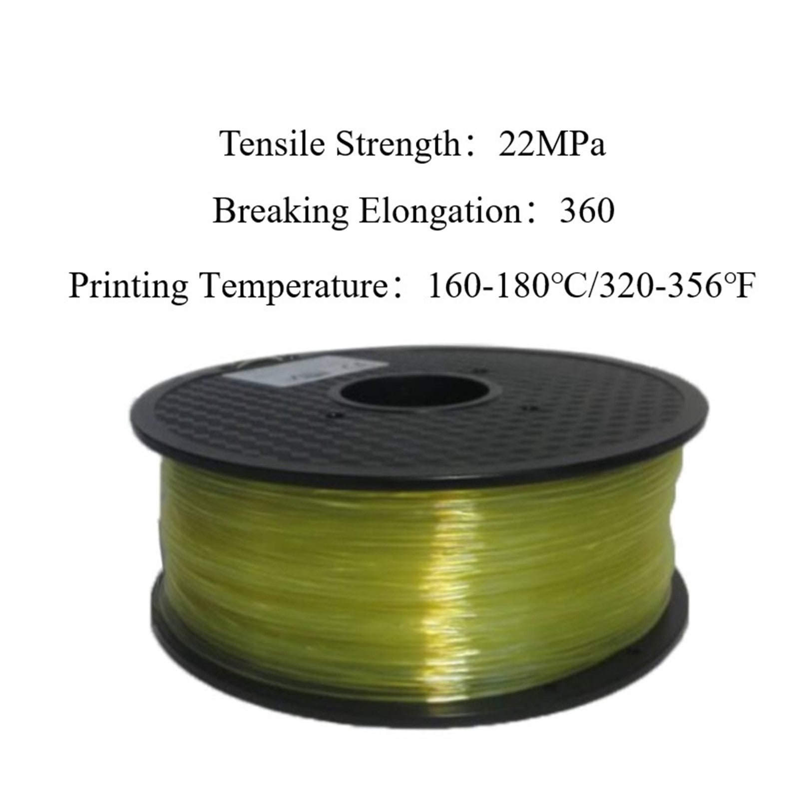 Water Soluble Supported Filament, 1.75mm 1KG PVA Compatible with Most 3D Printer & Pen, Removable Bobbin, Easy to Peel Off
