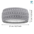 thumbnail image 4 of Deago Women Winter Warm Headband Fuzzy Fleece Lined Thick Cable Knit Head Wrap Ear Warmer (Gray), 4 of 8