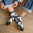 thumbnail image 3 of Rocae Black And White Sheeps for Premium Adult Socks,Comfortable, Breathable, and Durable Socks, Perfect for Everyday Wear, 3 of 7