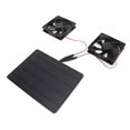 thumbnail image 2 of Kit de ventilador de panel solar, 12 V, 10 W, ventilador de escape universal portátil de ahorro de energía de 4,7 pulgadas para invernaderos, casas de mascotas, techo de RV, 2 of 14