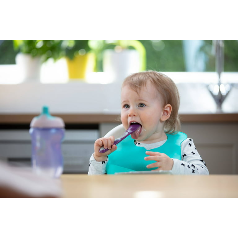  OXO Tot Roll-Up Bib 2 Pack - Pink/Teal : Health & Household