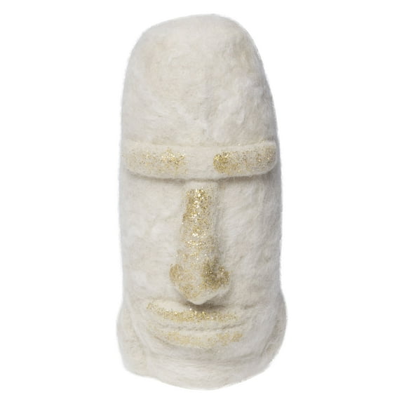 De Kulture Works Premium Wool Felt White Island Eco Friendly Needle Felted Stuffed tide Ornament