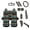 African Tribal Stripe, variant on chaqlin Car Interior Accessories Full Set of 14 Universal Mexican Native Geometric Car Seat Covers with Steering Wheel Cover Gear Shift Handbrake Cover Coasters Mats Key Chain for Auto SUV Trucks