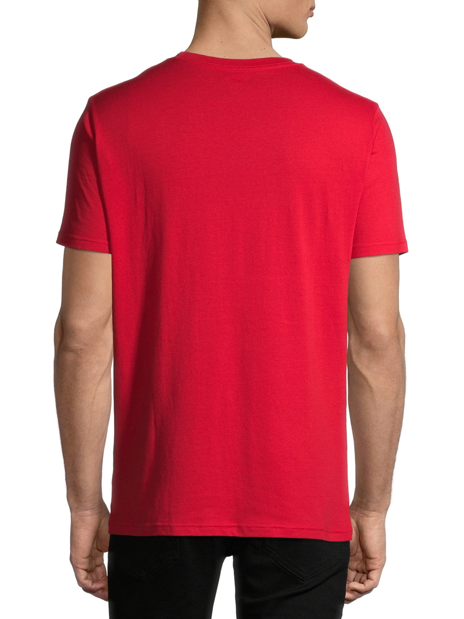 Holiday Time Men's Short Sleeve "Santa Face Believe" Christmas Tee