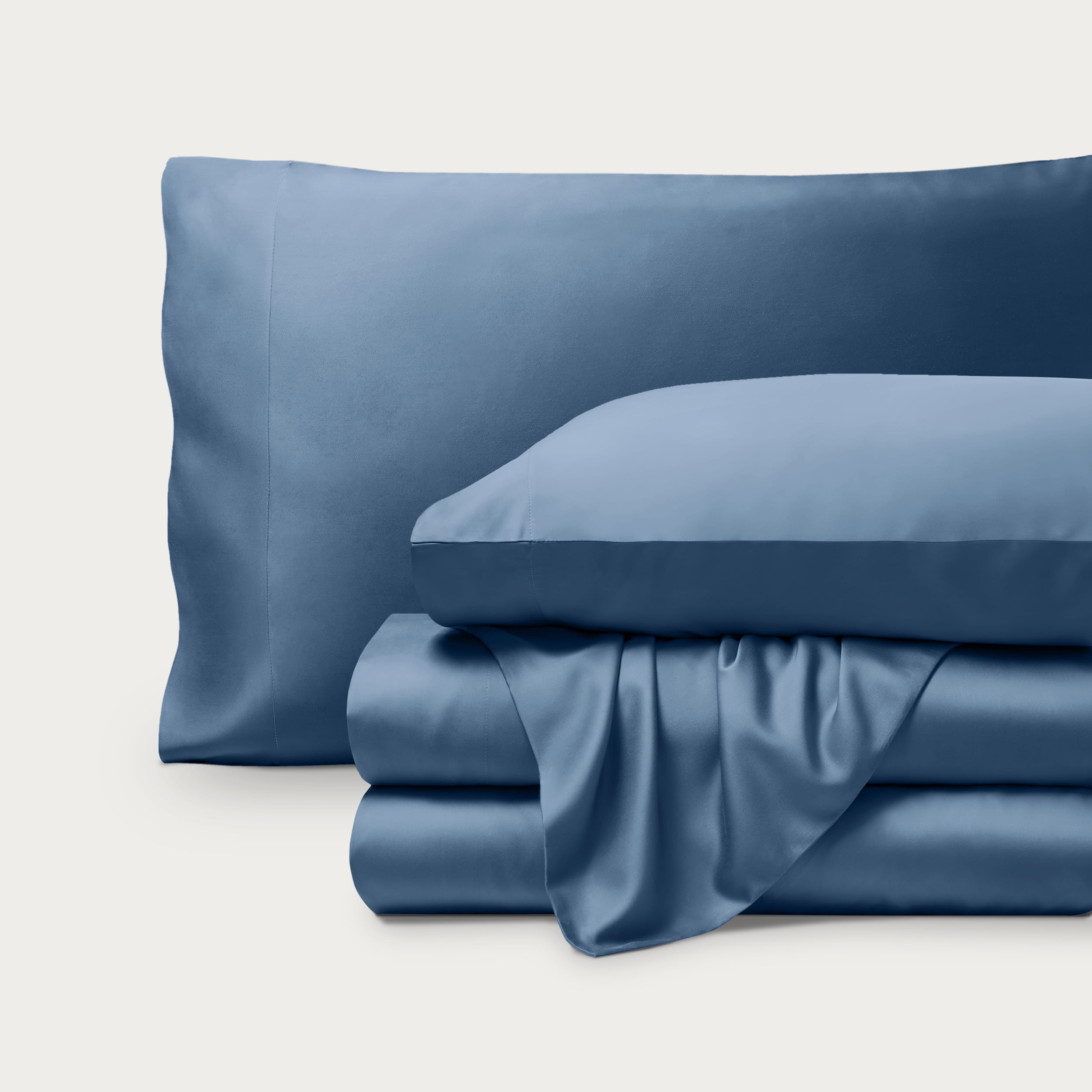 Bare Home Bamboo Sheet Set - Made from Rayon Fibers - Deep Pockets - 3 Piece - Twin XL, Coronet Blue