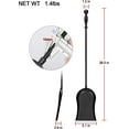 thumbnail image 3 of Amagabeli Fireplace Ash Shovel Heavy Gauge Steel Fireplace Scoop-Ash Scoop-Gardening Shovel Single Fireplace Tool Fire Pit Campfires Indoor and Outdoor Use Black Coal Shovel for Wood Stove, 3 of 8