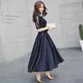 thumbnail image 5 of Vestido de fiesta elegante y largo de color negro de verano para mujer, vestido de noche elegante y ajustado, 5 of 5