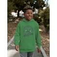 thumbnail image 2 of Introducing Happiness - Retro Laughing Emoji Youth's Hoodie, 2 of 4