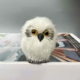 thumbnail image 4 of 3PCS Realistic Plush Owl Figurine - Faux Fur Handcrafted Owl Decor, Soft Cuddly Animal Sculpture for Home Office Desk, Unique Gift for Bird Lovers & Cozy Garden Decorations, 4 of 6