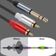 thumbnail image 4 of Divisor de cable y de 6.35 mm macho a macho, cable estéro de 6.35 mm macho a macho 11.8 Pulgadas, Sonido Transparente de Larga duració, Duradera, 4 of 7