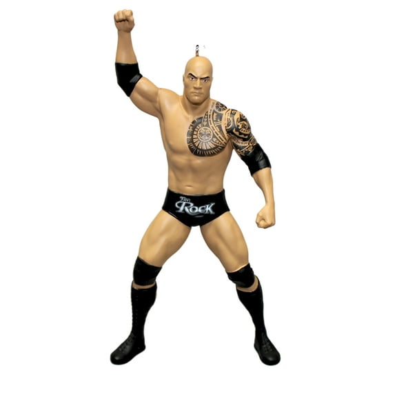 Hallmark Keepsake Christmas Ornament 2023, WWE The Rock Wrestling Ornament, Gifts for WWE Fans. .02 lbs.