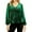 Green, variant on Women's Sequin Tops Sheer Long Sleeve Glitter Sparkly Party Blouse Velvet V-Neck Dressy Tops for Evening Party Red, XXL
