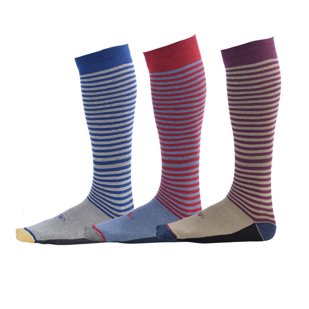 Pierre Henry Over the Calf Socks for Men (3 pairs) Cotton Over the