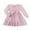 Pink, variant on Hotiary 5-14Y Teens Little Girls Long Sleeve Princess Party Dress Casual Solid Color Pleated Dresses For Holiday Birthday Wedding